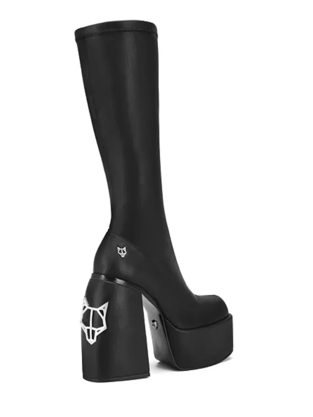 Naked Wolfe Spice Knee High Platform Boots Black Size 7 - Picture 2 of 9